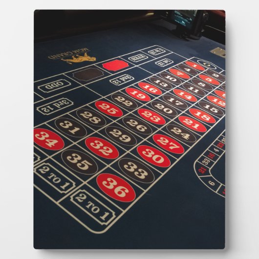 Gaming Table Roulette Las Vegas Fotoplaat (Voorkant)