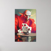 Gaming the Devil Ken Gage Fantasy Canvas Afdruk (Voorkant)
