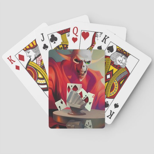 Gaming the Devil Ken Gage Fantasy Pokerkaarten (Achterkant)