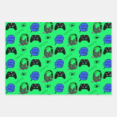 Gaming Thema Birthday Inpakpapier Vel (Voorkant 3)