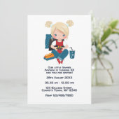 Gaming-thema kinderen verjaardagsfeestje foto kaart (Staand voorkant)