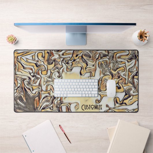 Gaming Unieke Moderne Abstracte Nuetrals Gamer Bureaumat (Kantoor 1)