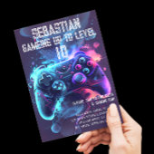 Gaming up leuke verjaardag kaart