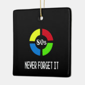 Gaming - Vergeet nooit dat 80-inch gamergadget Keramisch Ornament (Links)