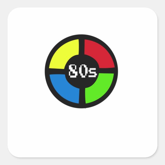 Gaming - Vergeet nooit dat 80-inch gamergadget Vierkante Sticker (Voorkant)