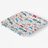 Gaming verjaardagsfeestje papieren bordje (Gebogen)