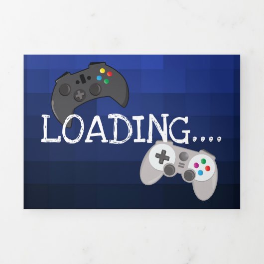 Gaming! | Video Game Birthday Drieluik Uitnodiging (Cover)