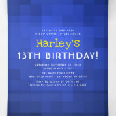 Gaming! | Video Game Birthday Drieluik Uitnodiging (Binnenkant midden)