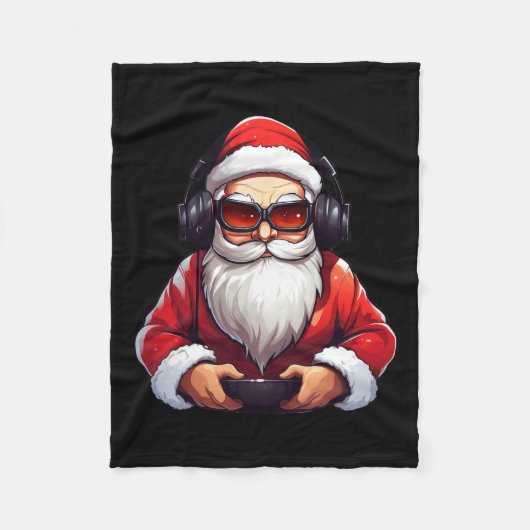 Gaming Video Gamer Game Controller Kerst Pjam Fleece Deken (Voorkant)