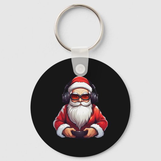 Gaming Video Gamer Game Controller Kerst Pjam Sleutelhanger (Voorkant)