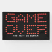 Gaming videogame over belettering Gamer D20 Dice Spandoek (Horizontaal)