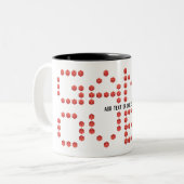 Gaming videogame over belettering Gamer D20 Dice Tweekleurige Koffiemok (Voorkant links)