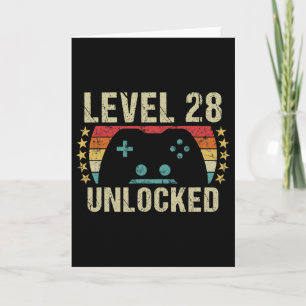 Gaming Vintage 28e Verjaardagscadeau 28 Jaar Oude Kaart