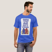 Gaming vrienden zijn de beste leuke slogan t-shirt (Voorkant volledig)