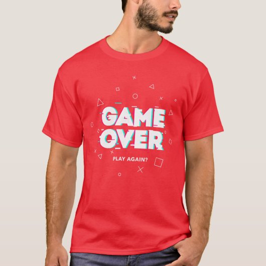 Gaming Week Game Over grappig T-shirt (Voorkant)