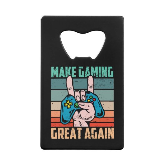 Gaming weer geweldig creditkaart flessenopener (Voorkant)