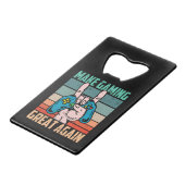 Gaming weer geweldig creditkaart flessenopener (Achterkant Gekanteld)