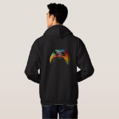 Gaming Zen Zwart Hooded Swatshirt Mannen Hoodie (Achterkant volledig)