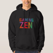 Gaming Zen Zwart Hooded Swatshirt Mannen Hoodie (Voorkant)