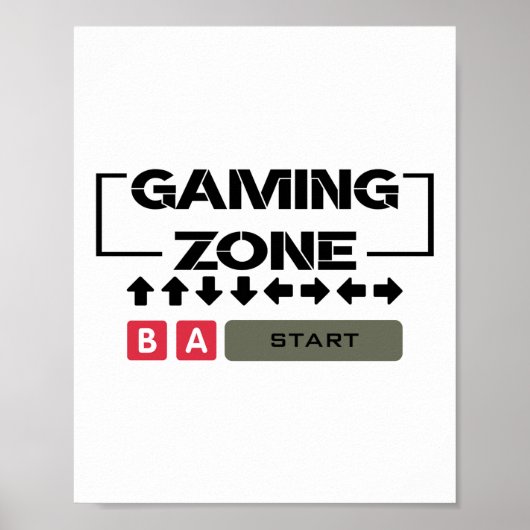 Gaming Zone Button Edition Poster (Voorkant)