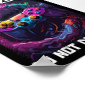 Gaming zone niet storen Cool Gamer Dragon Art Poster (Hoek)