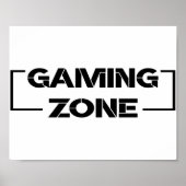 Gaming Zone Poster (Voorkant)