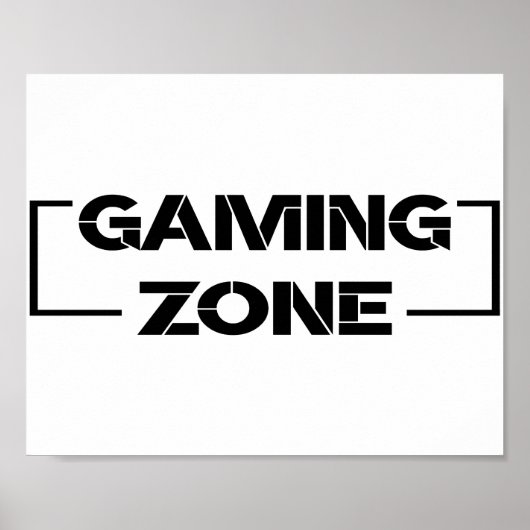 Gaming Zone Poster (Voorkant)