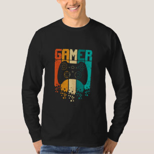 Gamingboys Mannen Tiener gamer Retro Video Games V T-shirt