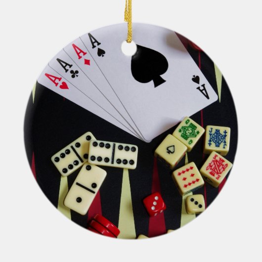 Gamingcasino's Keramisch Ornament (Achterkant)