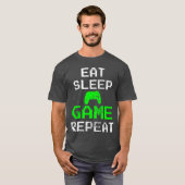 Gamingconsole vintage familie t-shirt (Voorkant volledig)