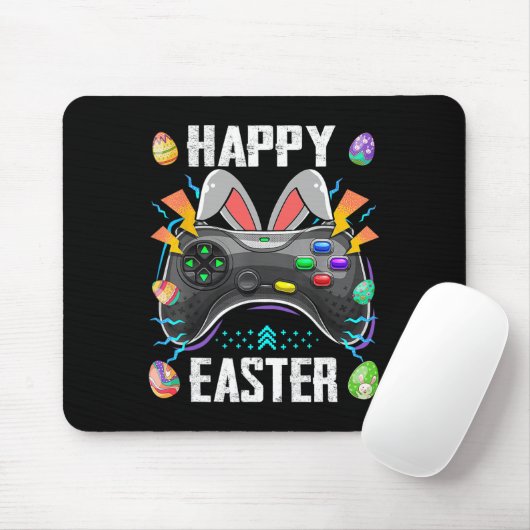 Gamingcontroller met bunny Ears Grapny Easter Vid Muismat (Met muis)