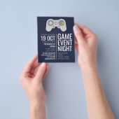 Gamingcontroller, Video Gamer Event Adverteren Flyer (Hand)