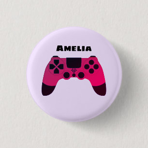 Gamingcontroller Video games Nerd Gamer Naam Ronde Button 3,2 Cm