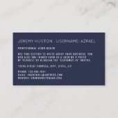 Gamingcontroller, videogamer visitekaartje (Achterkant)