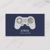 Gamingcontroller, videogamer visitekaartje (Voorkant)