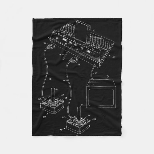 gamingdiagram - Joystick Contr voor videogames Fleece Deken (Voorkant)