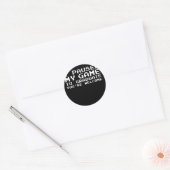 Gaminggamer Afstuderen  cadeau Ronde Sticker (Envelop)