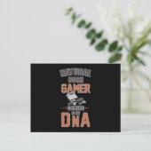 Gaminggamer Videospelconsole Cadeauidee Briefkaart (Staand voorkant)