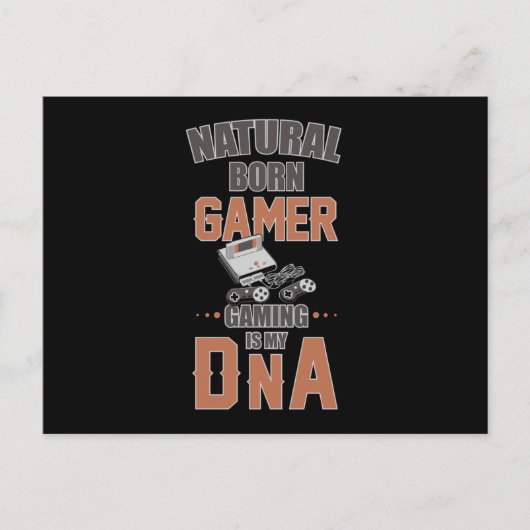 Gaminggamer Videospelconsole Cadeauidee Briefkaart (Voorkant)