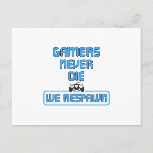 Gaminggamer Videospelconsole Cadeauidee Briefkaart (Voorkant)