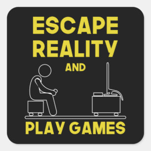 Gaminggamer Videospelconsole Cadeauidee Vierkante Sticker