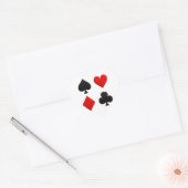 Gamingkaarten Hart Sticker (Envelop)