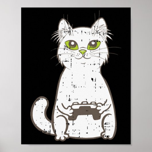 Gamingkatalysator met videospelcontroller geluid poster (Voorkant)