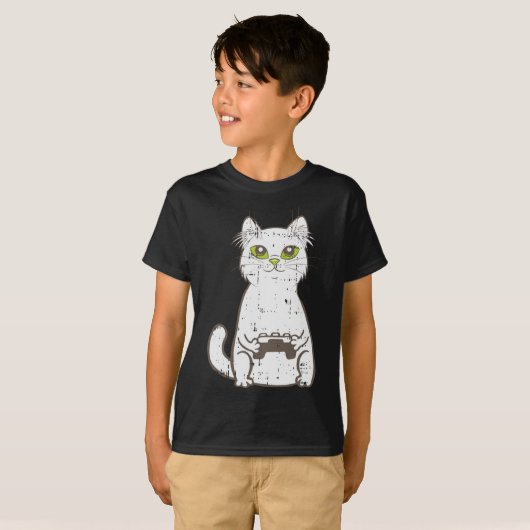 Gamingkatalysator met videospelcontroller geluid t-shirt (Voorkant volledig)