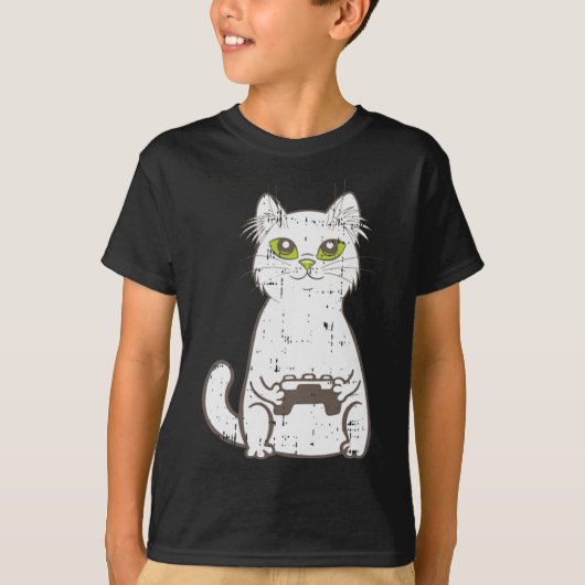 Gamingkatalysator met videospelcontroller geluid t-shirt (Voorkant)