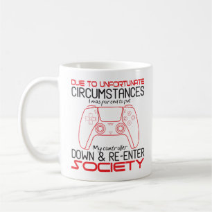 Gamingliefhebbers Leggen Mijn Controller Neer Grap Koffiemok