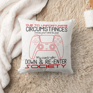 Gamingliefhebbers Leggen Mijn Controller Neer Grap Kussen