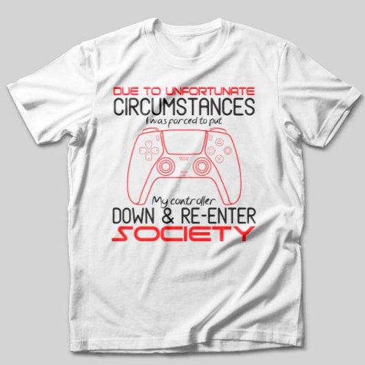 Gamingliefhebbers zetten mijn controller neer grap t-shirt