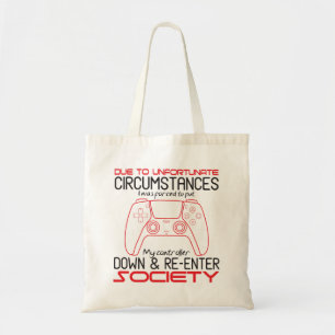 Gamingliefhebbers zetten mijn controller neer grap tote bag