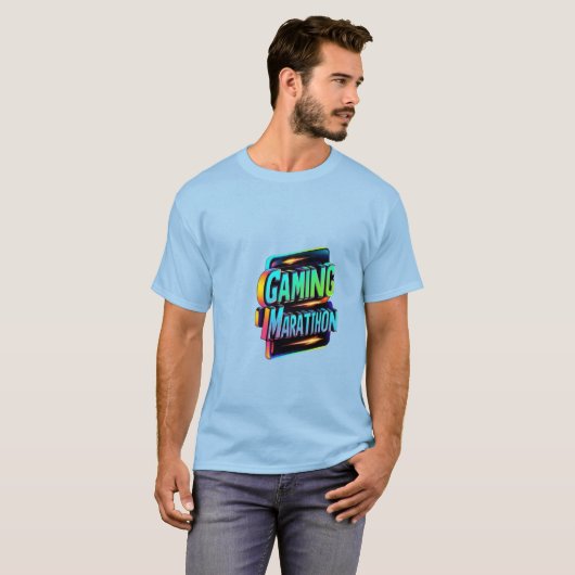Gamingmarathon T-shirt (Voorkant volledig)